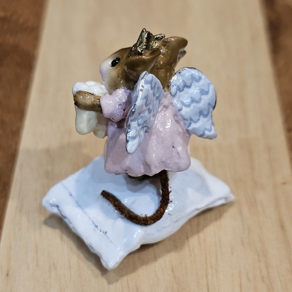 Wee Forest Folk M-148 Tooth Fairy Retired Signed AP, No WFF Box Pink Dress - Picture 6 of 12